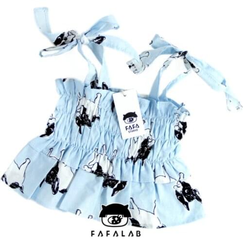Dog Products Pet Wear Summer French Bulldog Pug Clothes Fashion Skirts