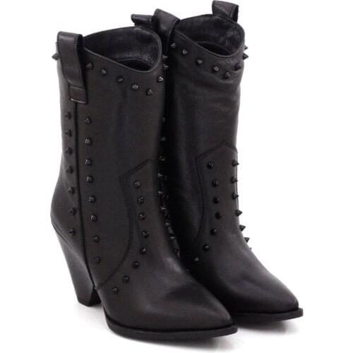 Womens Genuine Leather Boots 2020 Autumn Winter Fashion Premium Quality Ultra Comfort Made in Turkey