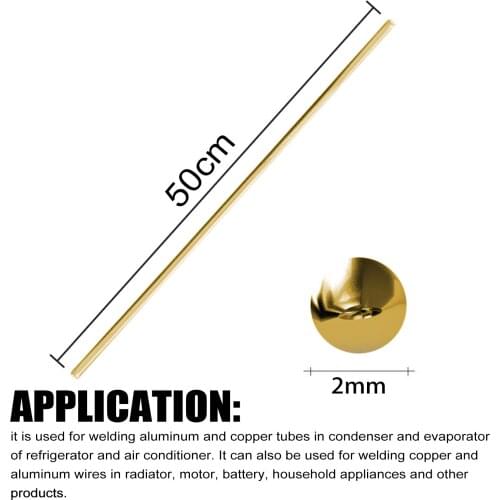 10pcs Soldering Rod Brass Pipe Welding Stainless Steel Refrigerator Conditioner Low Temperature