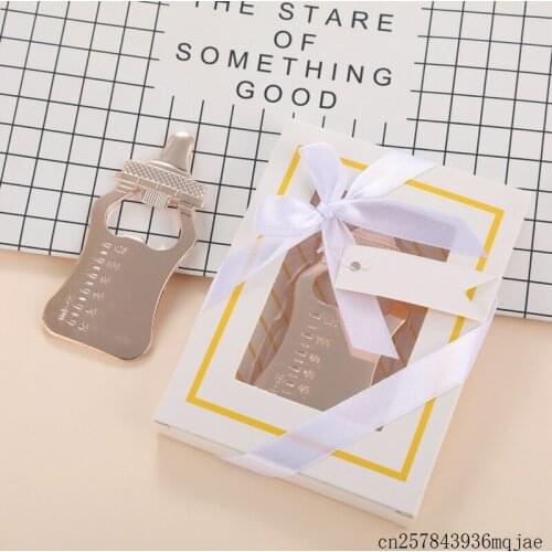 50 Pcs Milk Bottle Openers with Gift Box Nursing Milk Baby Bottle Openers Party Favors Gift Birthfay Party Gifts for Kids