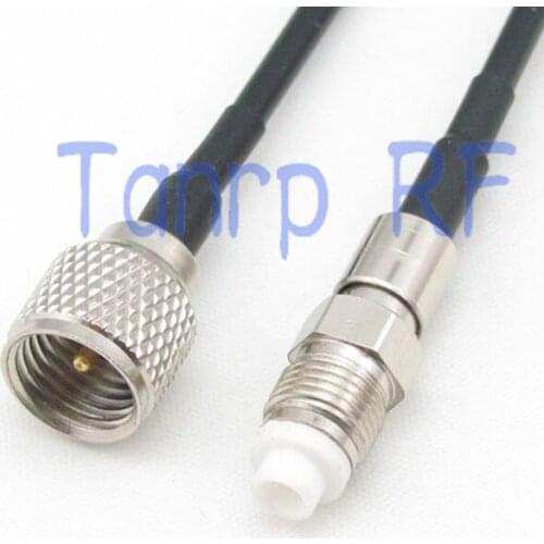 6in mini UHF male plug to FME female jack RF connector adapter 15CM Pigtail coaxial jumper cable RG174 extension cord