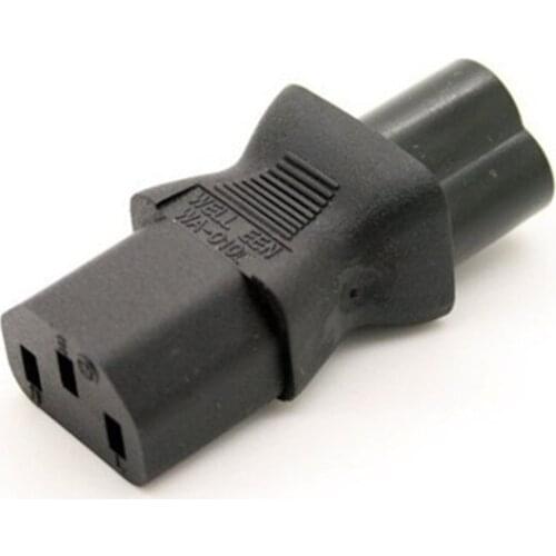 IEC 320 C13 to IEC C6,IEC 3Pin female to 3Pin male micky power adapter C13 to c6
