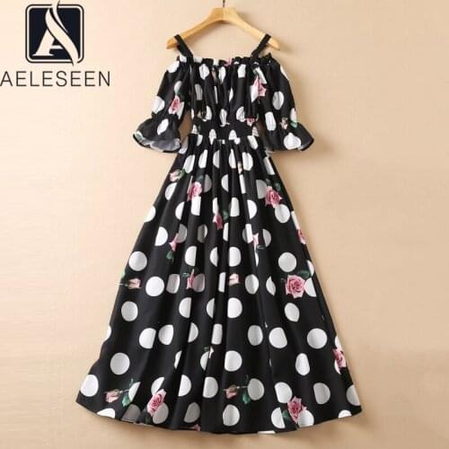 Летние платья с открытыми плечами AELESEEN China At AliExpress