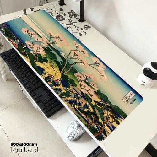 Mount fuji cherry blossom Large PC mat Rubber Gaming Mousepad L Large Gamer Keyboard PC Desk Mat Takuo Computer Tablet Mouse mat
