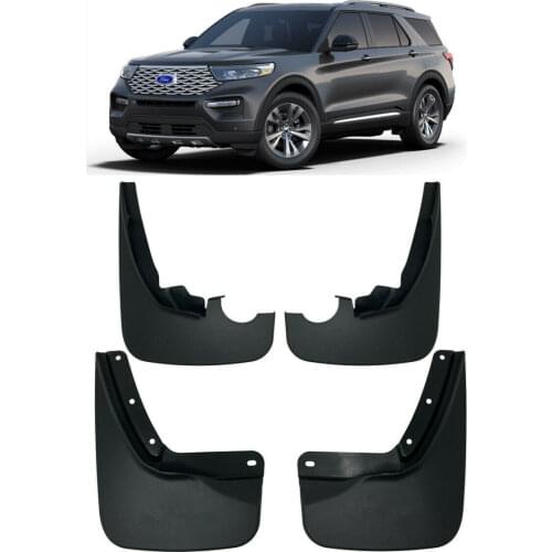 4x Molded Car Splashguards Front Rear Mud Flaps For 2020 2021 Ford Explorer Mudflap MudGuards Fender Flares Car Accessories