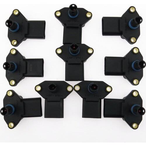 SCJYRXS Qty 10 MAP Boost Pressure Sensor For Beetle Golf MK3 MK4 Polo Seat Leon Ibiza Fabia Octavia 036906051D 03D 906 051