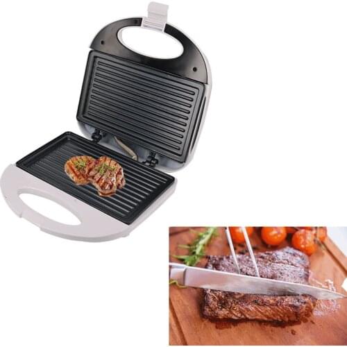 Electric Grill for Steak Hamburger Bread Oven Breakfast Machine White
