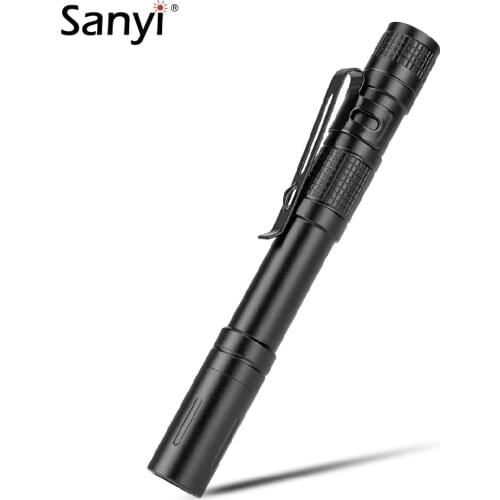 2 Modes Cool Warm White Flashlight Mini Portable Penholder Penlight Torch Night Walking Lighting Car Maintenance Working Lamp