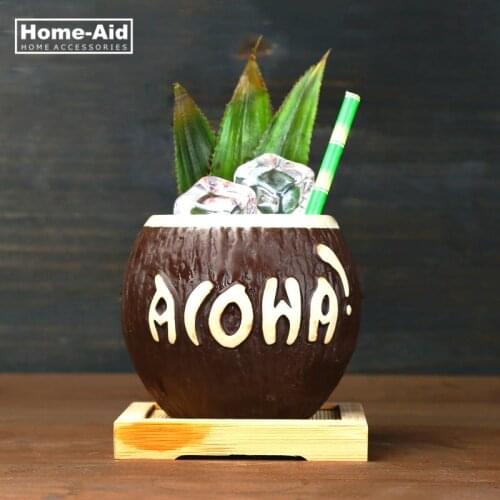 400ml Ceramic Mug Coconut Shape Mug For Gifts Cups And Mugs Collections New Year Decoration Tiki Mug