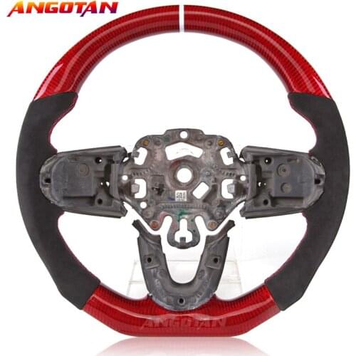 Carbon Fiber Italy Alcantara leather Steering Wheel Fit For BMW mini F56