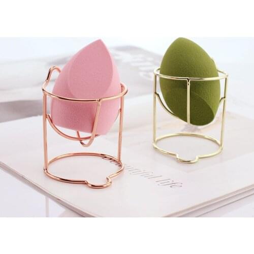 Cute Hollow Cat Shape Powder Sponge Puff Stand Holder Rack Makeup Beauty Tool for Women Girls Travel Home Use