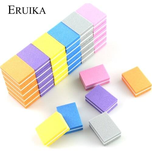 20pcs/lot Mini Nail File Sponge Nail Sanding Blocks Cuticle Remover UV Gel Polish Manicure Files Nail Buffer Beauty Tools