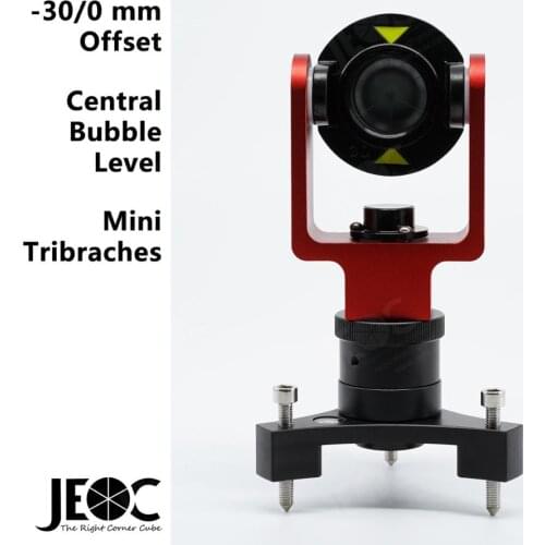 JEOC Mini Prism ADS-102A/B & Mini Tribrach Set, Surveying Reflector For Topcon Total Station