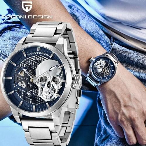 2021 Mens Automatic Mechanical Watches Top Brand Hollow Luxury Waterproof Business Wristwatch Steel Clock Men Relogio Masculino