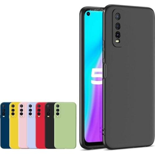 Nice For VIVO Y20 Case Soft Silicone TPU Man Boy Girl kids 1.3MM Thickness Can Silkprint Photo design shell black Purple cover