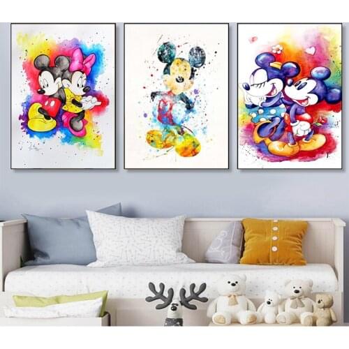 5D Diamond Painting Disney Mickey Mouse Diamond Embroidery Cross Stitch Kit Painting Mosaic DIY Home Decoration Gift