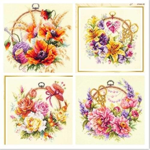 ZZ5326 For Needlework Kit NOT PRINTED Cross stich Painting Set Cross Stitch Kits Cross-stitch Embroidery Set Stitch Kits Cross