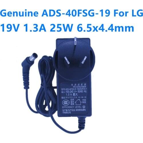 Genuine ADS-40FSG-19 19V 1.3A 25W 6.5x4.4mm AC Adapter For LG LCAP26-E E1948S E2242C E2249 24M35DB Monitor Power Supply Charger