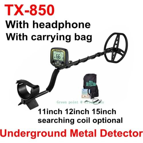 Professional Gold Scanner High Sensitivity Underground Metal Detector TX-850 Gold Digger Treasure Hunter TX850 with Headphone