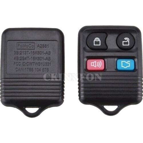 50Pcs/Lot 4 Buttons Remote Car Key Transit Keyless Entry Fob 315MHz/433mhz For Ford Remote Control Circuid Board