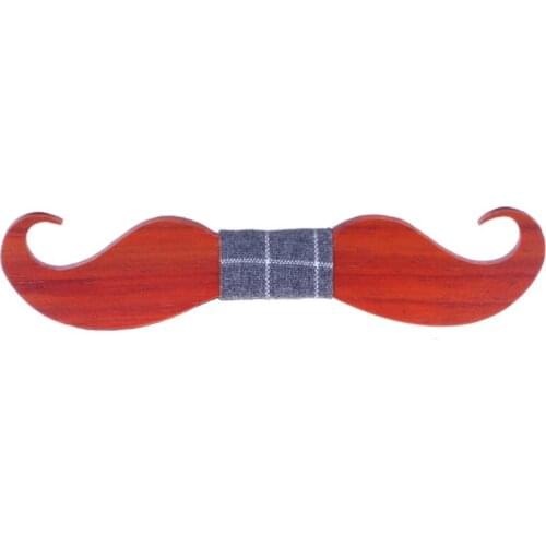 Luxury banquet bow ties fashion wooden beard men bow tie