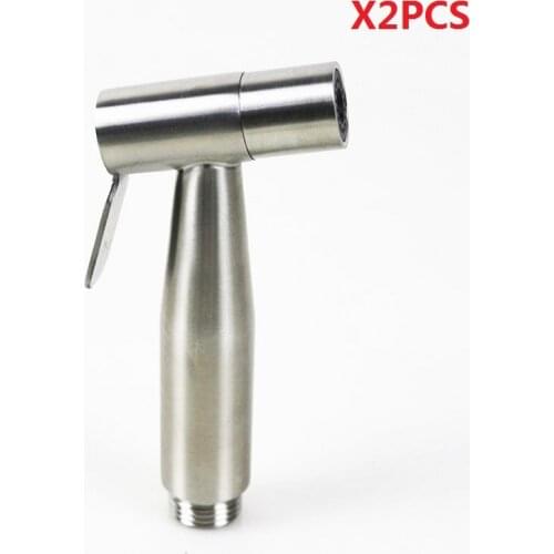 2PCS 304 stainless steel handheld shattaf bidet sprayer anal wash bidet faucet bidet toilet seat shower for toilet jet spray