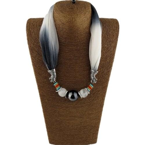 New Women Colorful Wrap Scarf Multi-style Decorative Jewelry Necklace Pendant Scarf Hijabs Femme Head Scarves