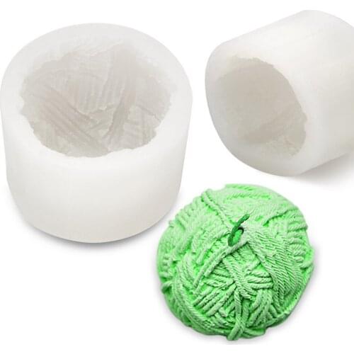 3D Yarn Ball Shape Silicone Cake Mold Kitchen Accessories Baking Tool Cake Tools DIY Sugar Craft Fondant Mould