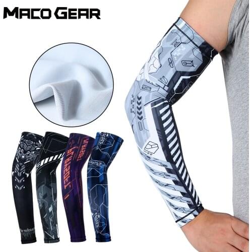 Sports Cycling Arm Warmers Sleeves Cuffs Sun UV Arm Compression Running Volleyball Basketball Bicycle Men Women Elastic Cuff