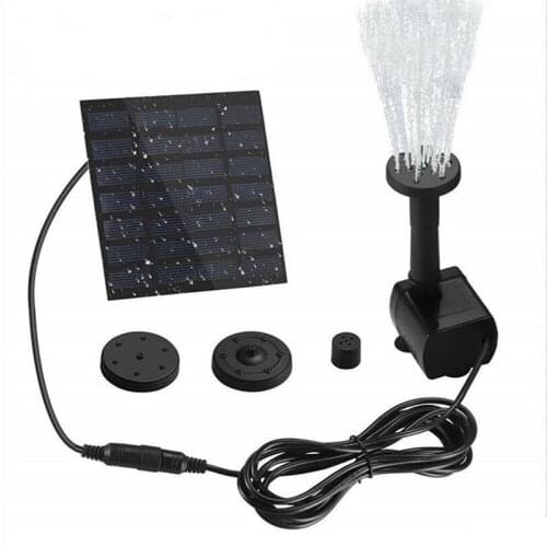 Solar Panel Powered Water Pump Garden Lawn Pool Pond Fish Aquarium Fountain Courtyards 180L/H