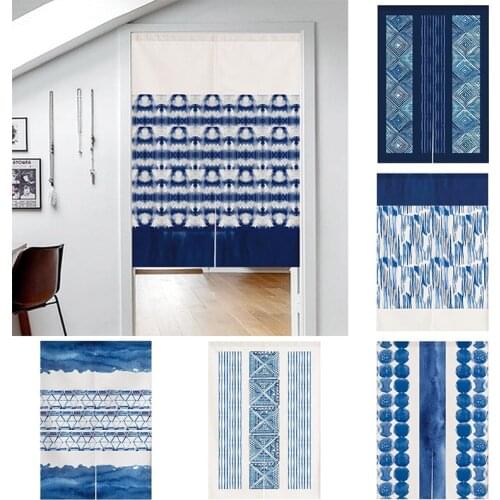 Japanese Cloth Curtain Bedroom Door Curtain Household Toilet Partition Curtain Home Decoration Kitchen Half Panel Curtain