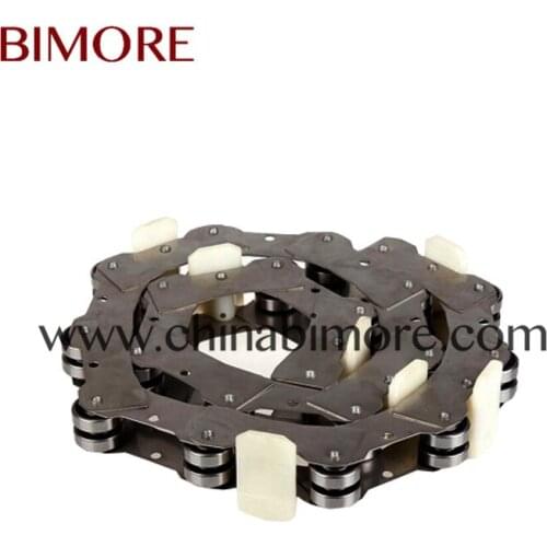 2pcs BIMORE Escalator Spare Parts Rotary Chain 19 Joints Fit For FUJITEC