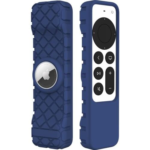 2021 Anti-Lost Protective Case for Apple TV 4K 2nd Gen Siri Remote Anti-Slip Durable Silicon Shockproof Cover