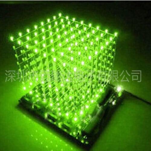 3d led cube 8x8x8 light new items PCB Board novelty news Blue Squared DIY Kit 3mm Dropshipping
