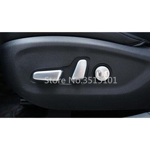 Car Cover ABS Chrome Seat Adjustment Knob Button Switch Trim Accessories 5pcs For Kia KX5 Sportage 2016 2017 2018