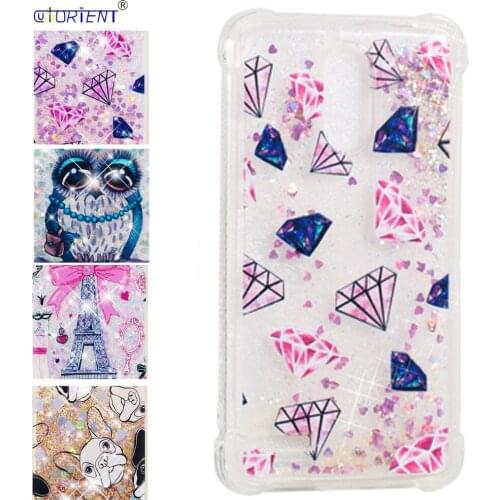 Funda For LG Stylus 3 Stylo 3 Stylus3 Glitter Stars Dynamic Liquid Quicksand Phone Case M400DY M400DK LS777 Bling Bumper Cover