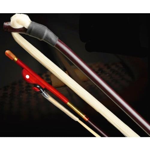 Erhu Bow with White Horse Strings High Grade Erhu Accessories Bow Musical Instrument Erhu Bow with Copper Tube Mao Bamboo