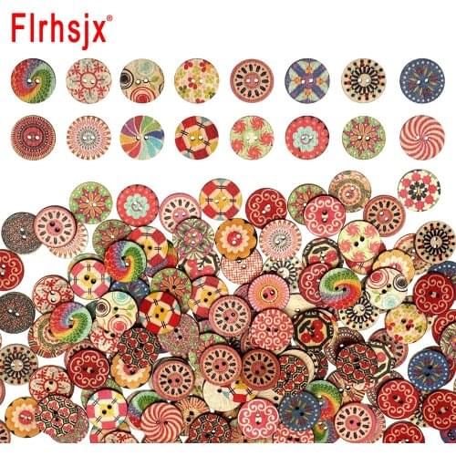 FLRHSJX Wooden Buttons