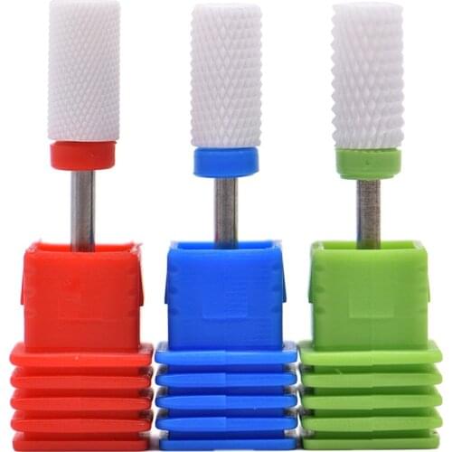 Ceramic Nozzle Nail Drill Bit Mill Cutter Electric Drill Manicure Machine Device Accessory Remove Acrylic Gel Polishing Drills
