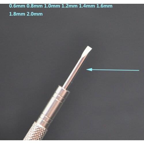 2pcs/Lot High Eng 316# Stainless Steel Screwdriver Blades Watch Screwdriver Replacement Blade Parts for Watchmakers Watch Tool