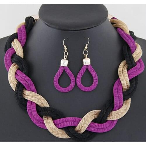LZHLQ 2020 Fashion Metal Choker Necklaces Trendy Multilayer Twist Torques String Geometric Clavicle Chain Punk Jewelry Statement