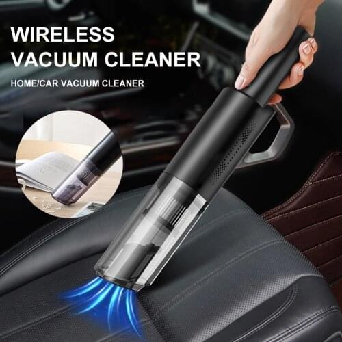 Mini Portable Wireless/Wired Handheld Vacuum Cleaner Multi-function 120W 6000Pa Strong Suction Car Vacuum Cleaner Rechargeable