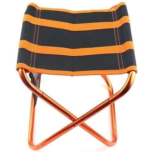 Mini Folding Stool Outdoor Camping Fishing Chair Portable Collapsible Lightweight Aluminum Alloy Oxford Seat Chair