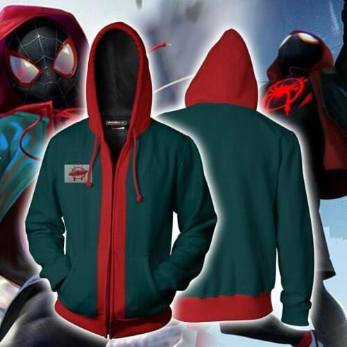 Men Cosplay Jacket The Amazing Zipper Hooded Hoodies 3D Sweatshirts Coat