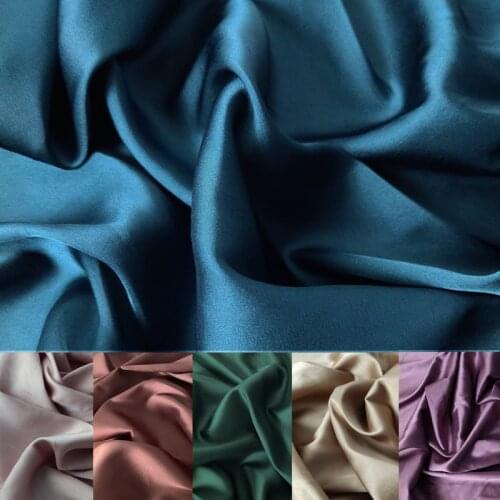 Soft Silky Satin Fabric For Dress Wedding Decoration Fabric Stretch Satin Cloth Nghtgown Nighty Emulation Silk Sewing Diy Fabric