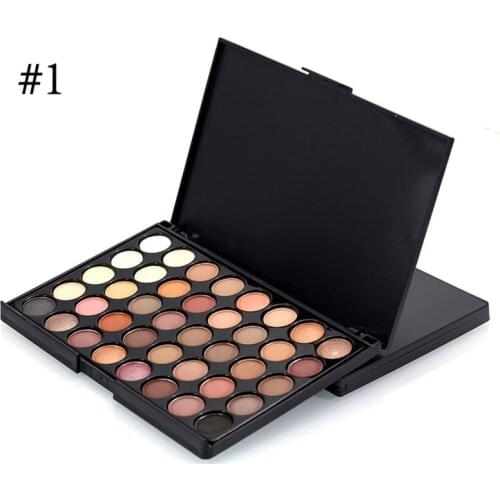 New Natural Matte Pearl Makeup Eyeshadow Palette Luminous Long-lasting Eyeshadow Shimmer Cosmetics 40 Colors In one case eyes