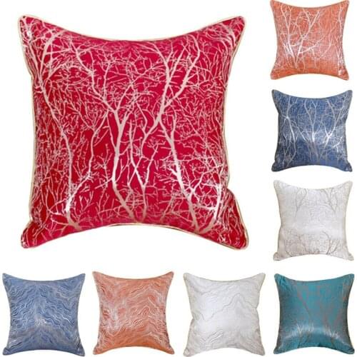 Morden Style Solid Cushion Cover Silk Flannel Decorative Throw Pillow Cover Seat Sofa Embrace Pillow Case Home Decoration