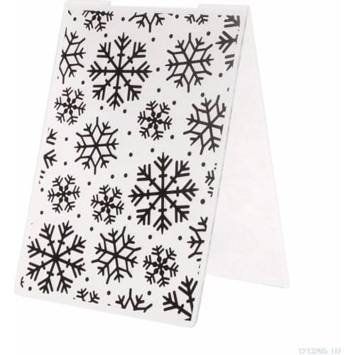 Plastic Embossing Folder Template for DIY Scrapbook Photo Album Card Paper Craft Christmas Snowflake