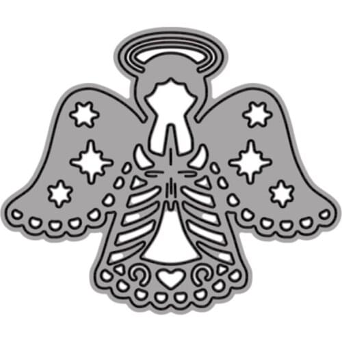 Cutting Dies Angel With Big Wings And Angel Halo DIY Scrapbooking Embossing Album Paper Cards Dies 2021 New