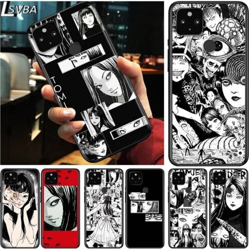 Junji Ito Tomie Shockproof Cover for Google Pixel 5 4 5A 4A XL 5G Black Phone Case Shell Soft Fundas Coque Capa
